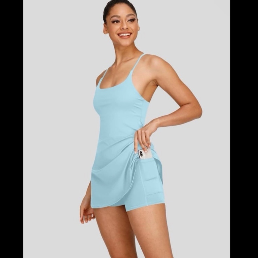 Halara Dress Easy Peezy - Spun Sugar